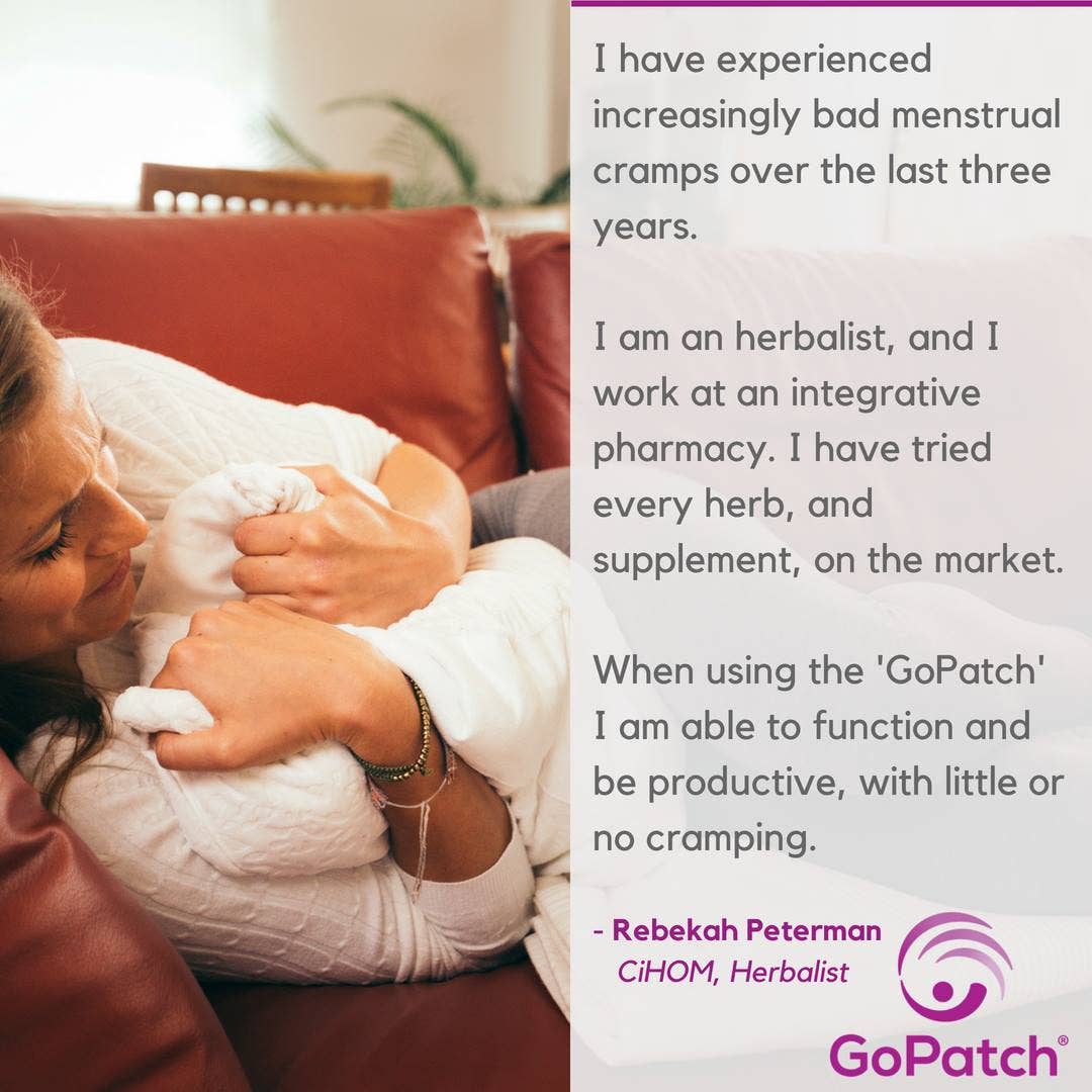 GoPatch - Vente Supplément oral/vitamine - Crampes menstruelles GoPatch + soulagement du syndrome prémenstruel2