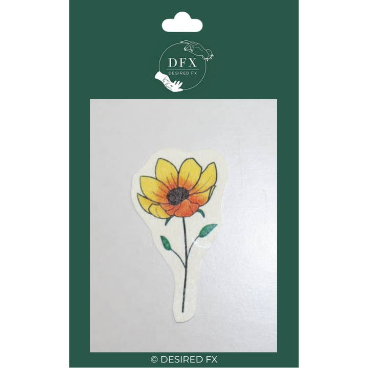 TATOUAGE GIROFLÉE OUVERTE pour la vente par DESIRED FX