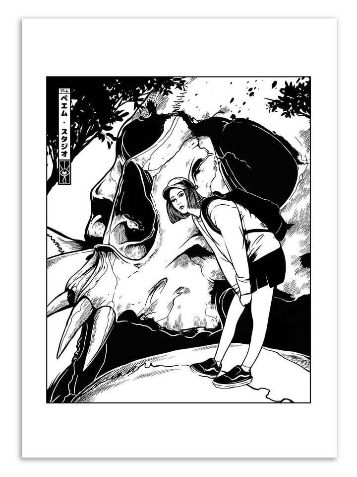 Art-Poster - Skull Girl - Paiheme studio for wholesale by Wall Editions