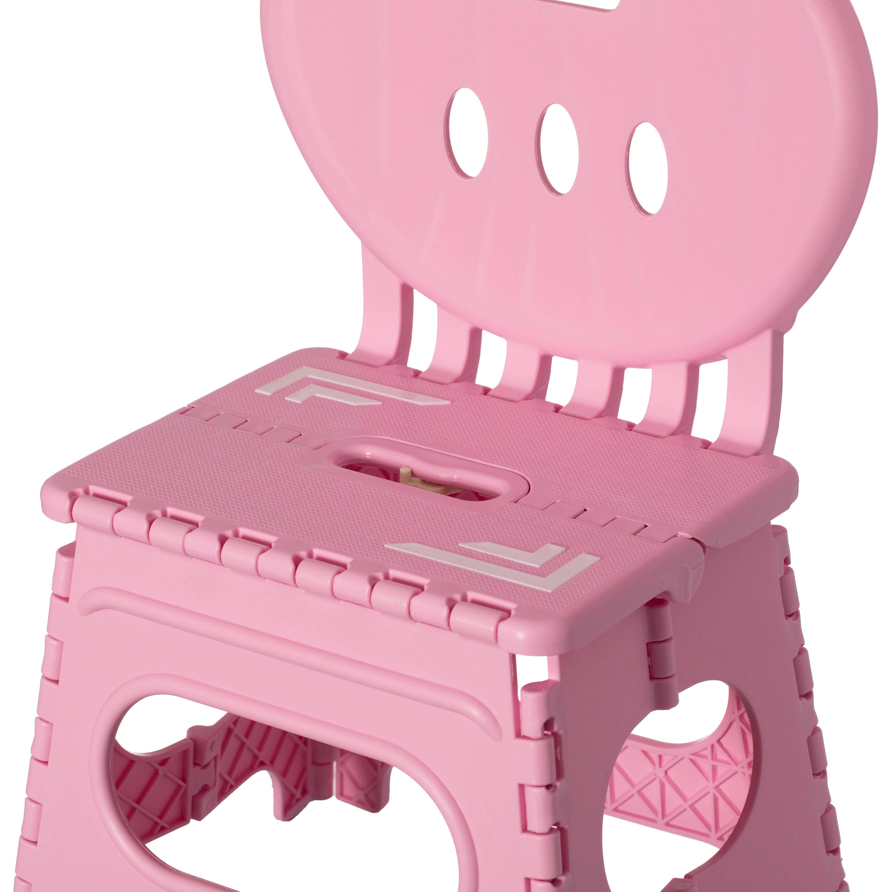 Quickway Imports - Wholesale Stool - Foldable Step Stool with Backrest, Kids Stepping Stool,5
