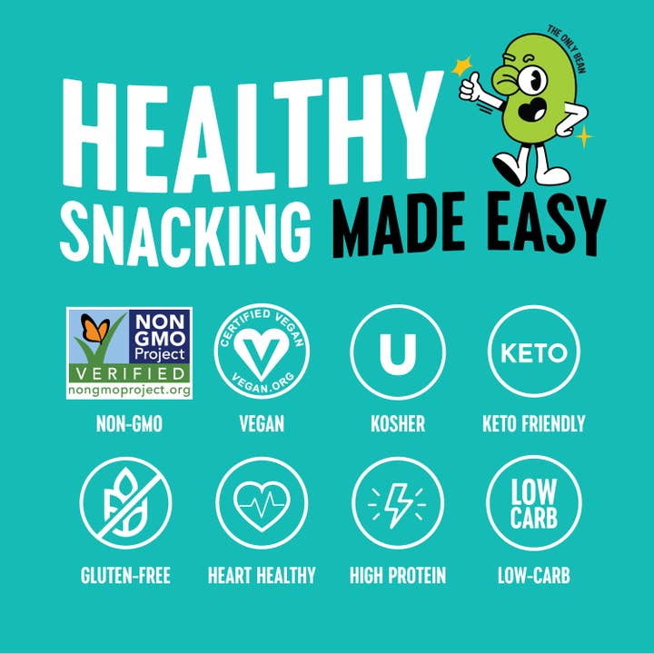 The Only Bean - Wholesale Nuts - Crunchy Roasted Edamame Ranch - 0.9oz (16 pack)4