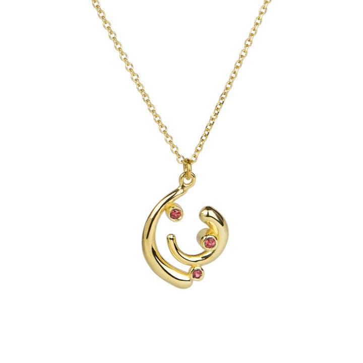 Euphoria Anhänger - Gold, Rubin für den Großhandel von Eleni Orfanou