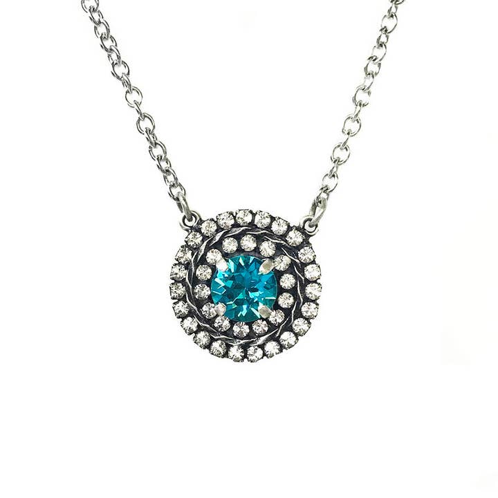 Signature Double Halo Necklace for wholesale by Rew Elliott