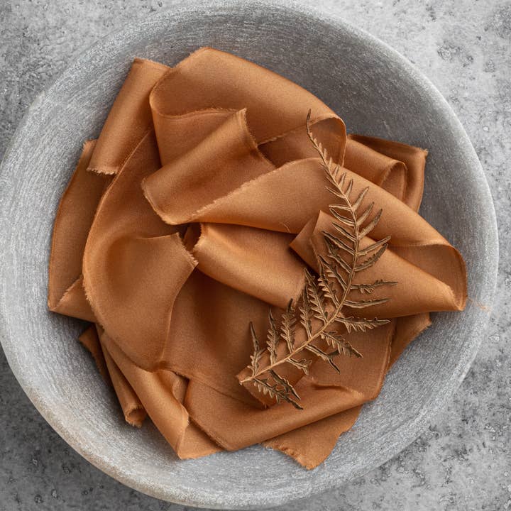 Silk Habotai Ribbon #29 TAN for wholesale by Big Daisy