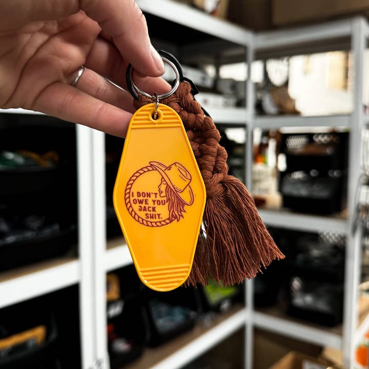 Jack Shit // étiquette de motel pour la vente par Hippie’s Daughter