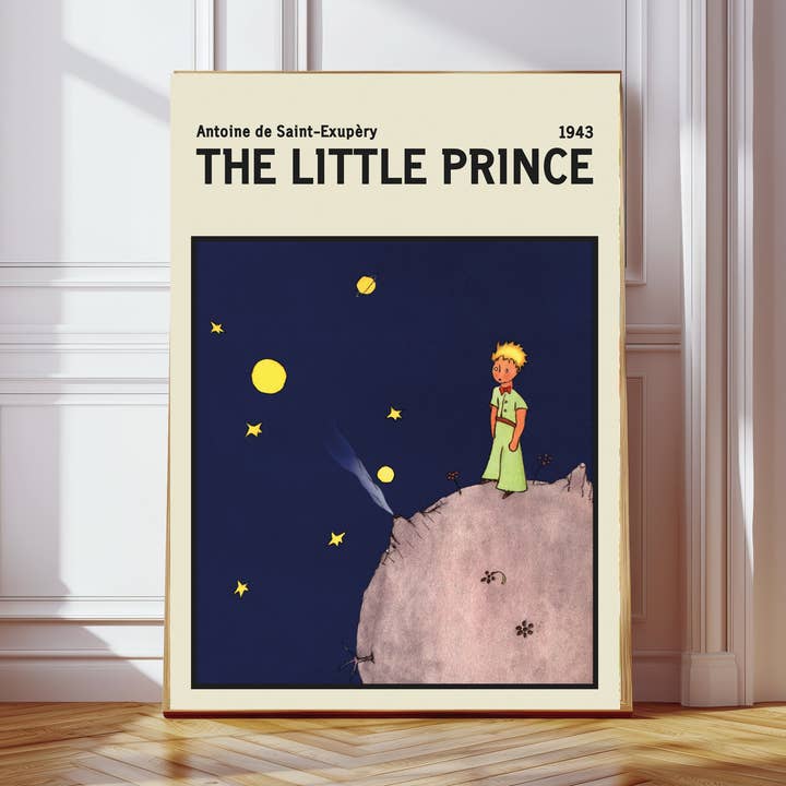 Den lille prinsen bokomslag barnkammare konsttryck för wholesale av Kumo Art Prints