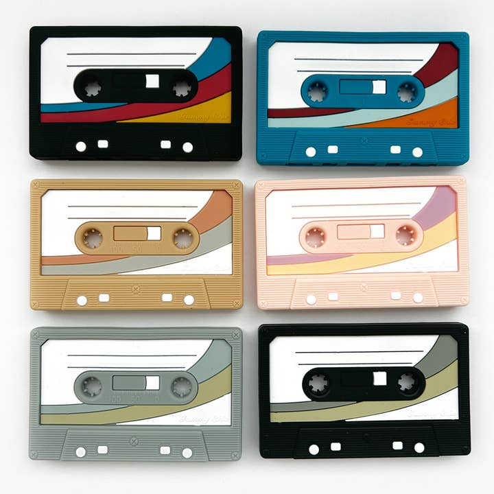 Cassette Mix Tape Teether:Retro 80s & 90s Vibes for Teething and other Purchase Wholesale branded toy. Free Returns & Net 60 Terms on Faire trending on Faire.