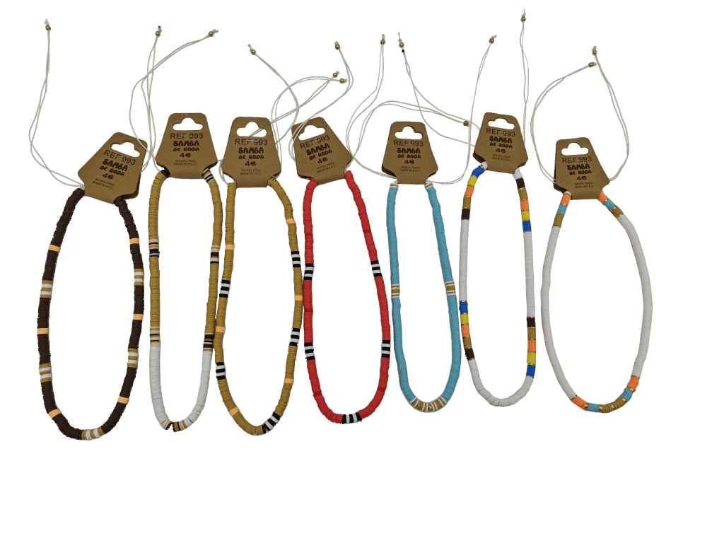 Samba de roda - Wholesale Beaded/Pearl Necklace - Set of 35 fimo heishi necklaces0