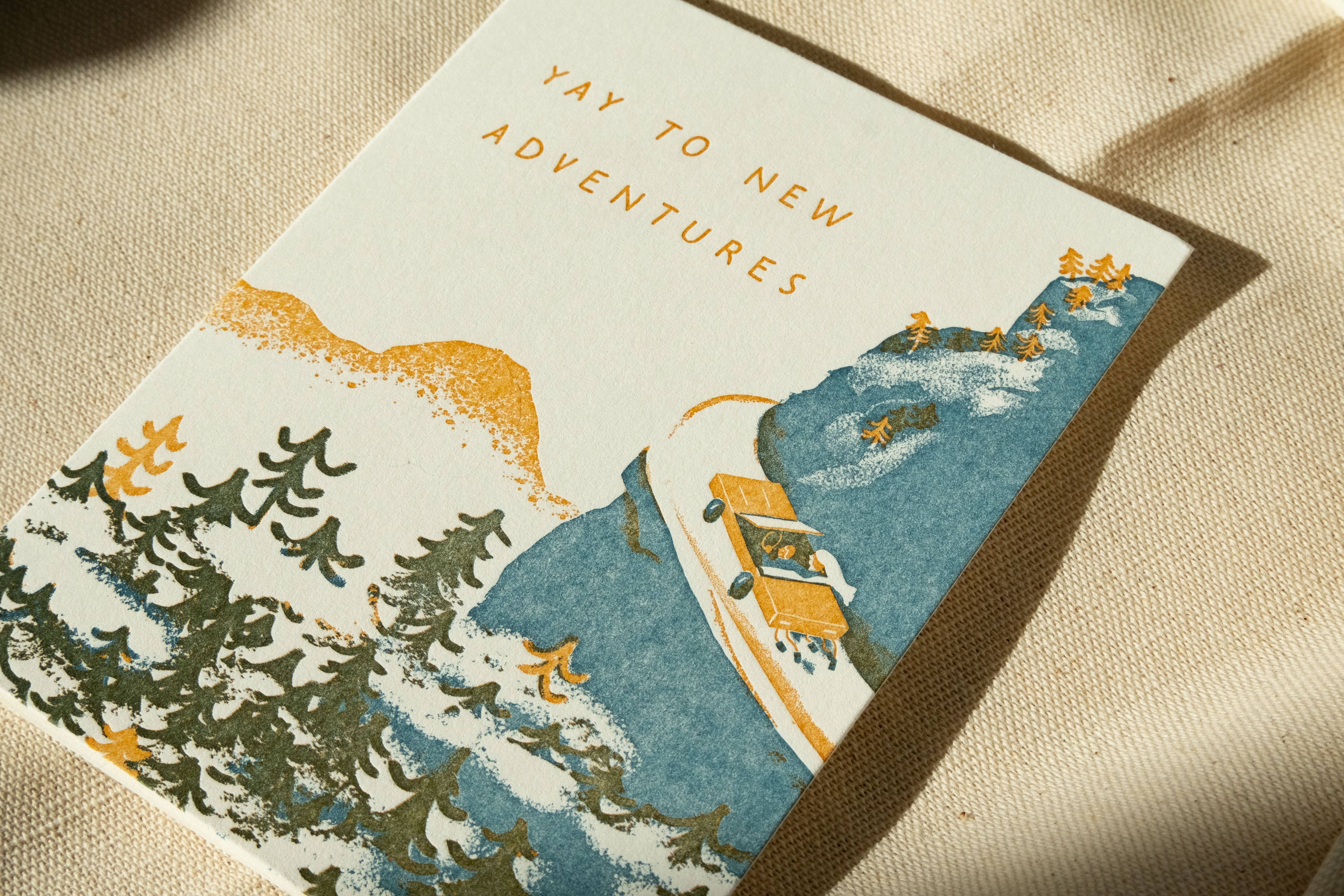 Homework Letterpress Studio - Wholesale Wedding Card - New Adventures | Wedding | Greeting Card1