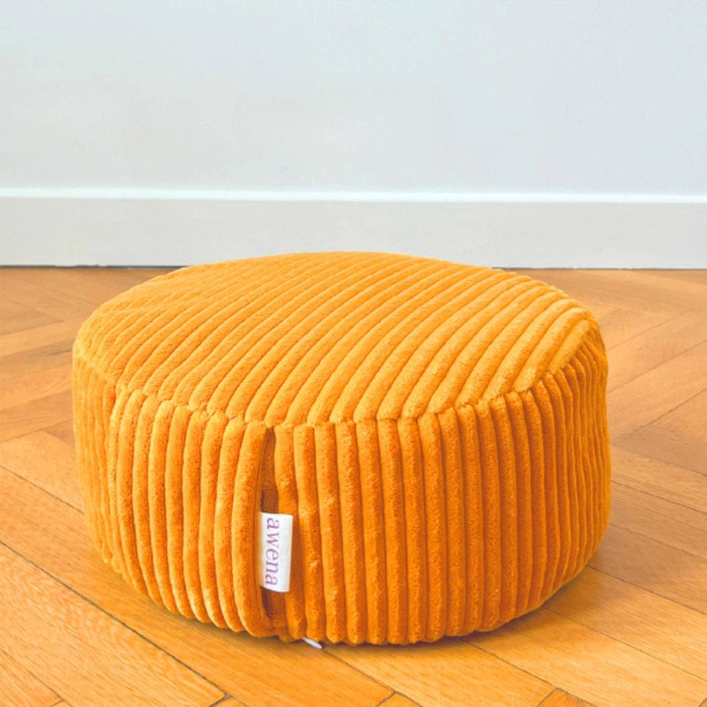 Awena Studio - Wholesale Meditation Supplies - Zafu Cartagena - saffron meditation cushion0