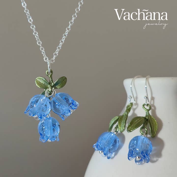 Sterling Silver 925 True Blue Lily of The Valley Jewelry for wholesale by Vachana
