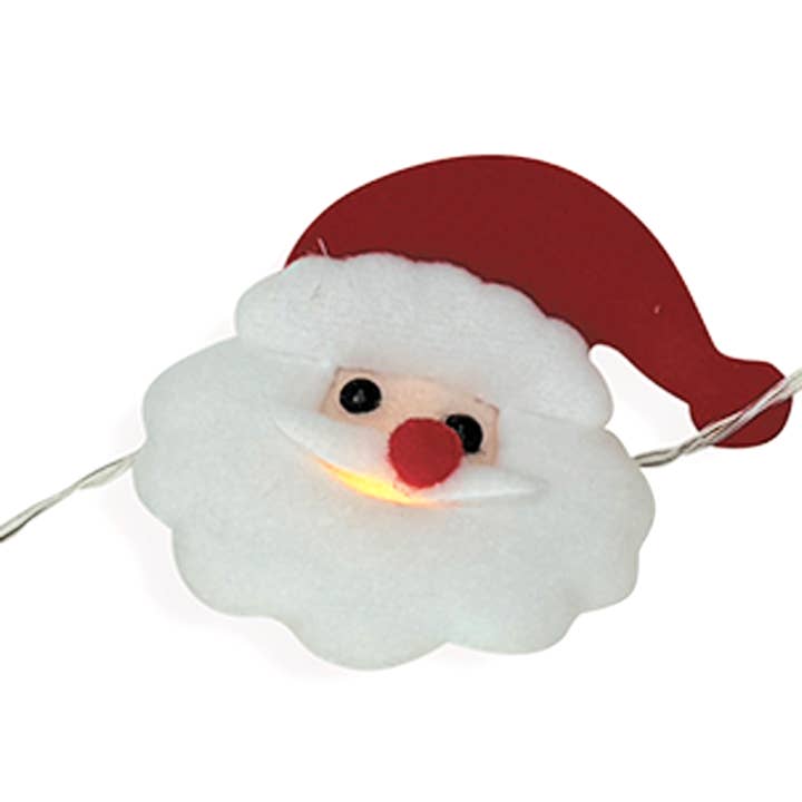 Opjet Paris - Wholesale String Lights - String of 10 Santa Claus LED lights, battery-operated, 1M1