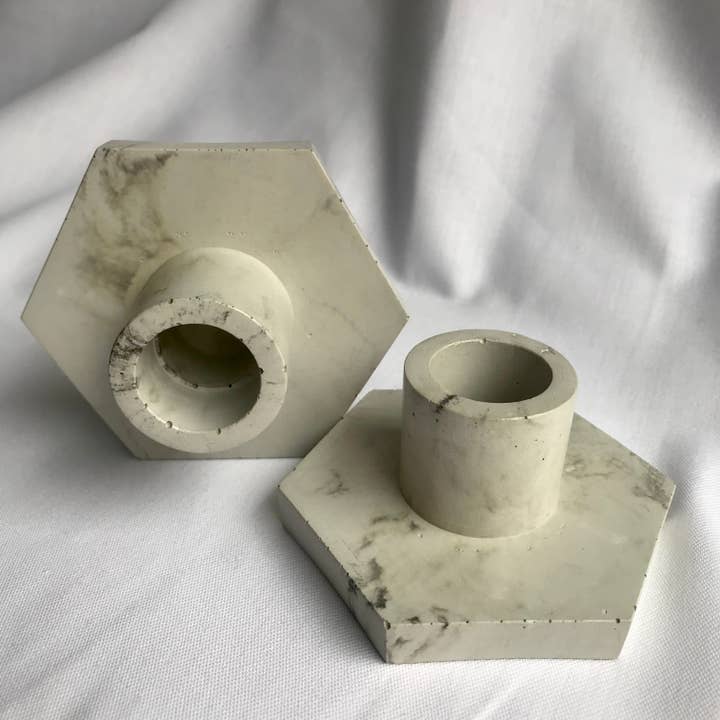 Pair of Taper Candleholders for wholesale by Lithos Alight