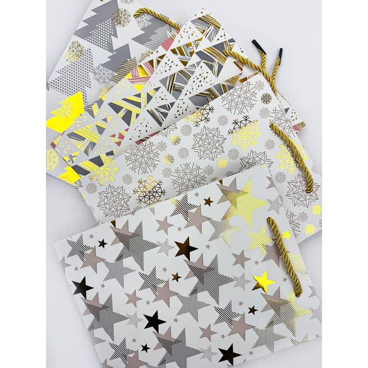 MIX COLOR Xmas Paper Bags for Christmas Goody Bag for wholesale on Faire5