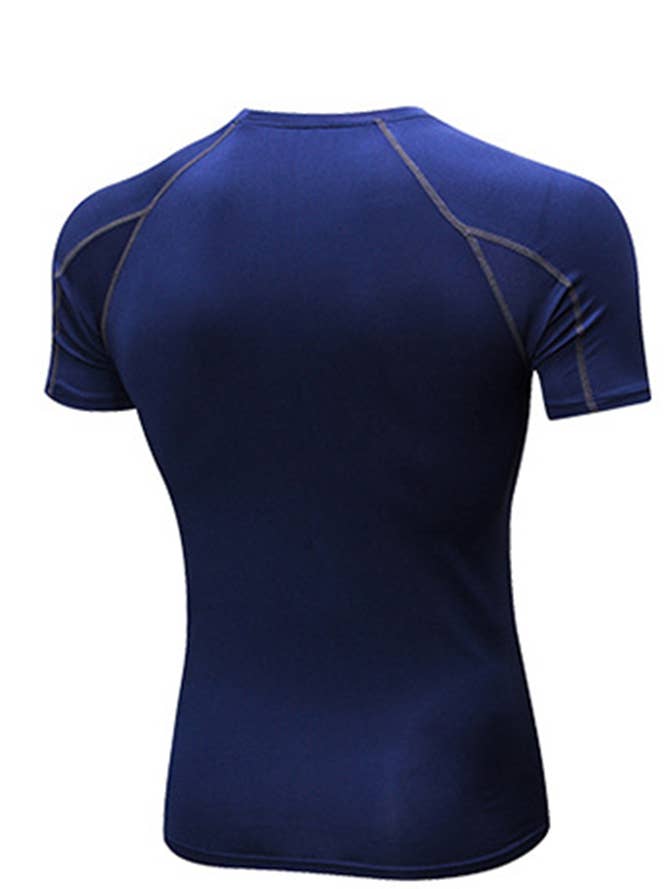 UNISHE - Wholesale Athletic Top - Men's - Fitness Men's Quick Dry Gym Short Sleeve Top YYL01211