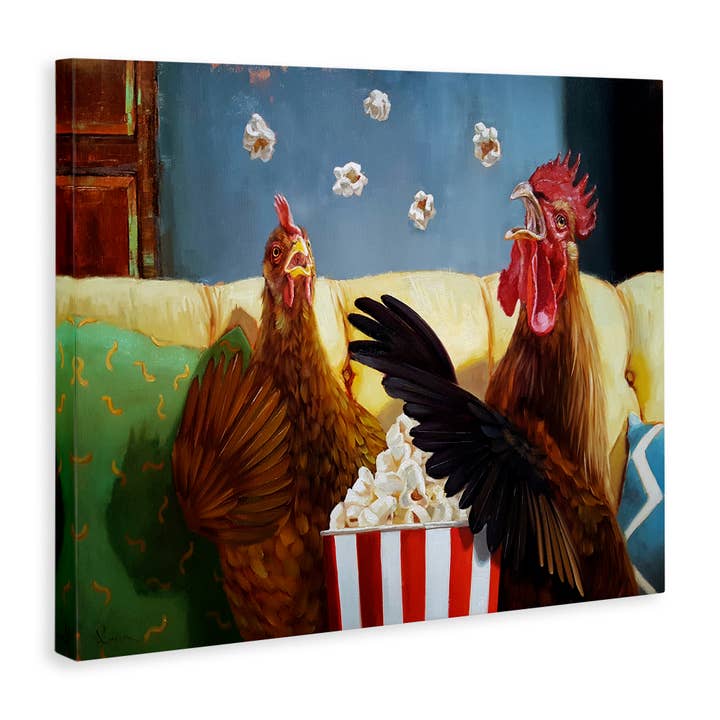 Stupell Industries - Wholesale Wall Sign - Rooster Chicken Tossing Catching Popcorn - Unframed Wall Art10