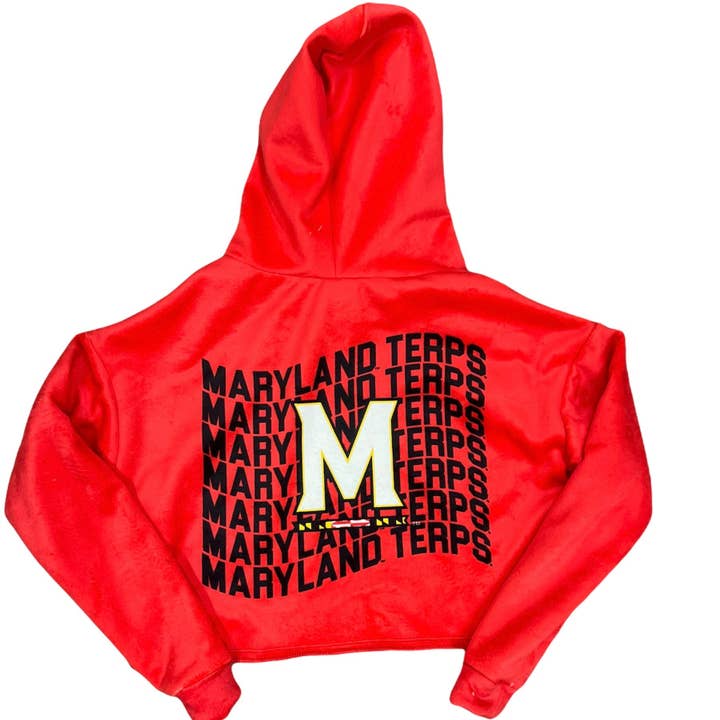Maryland Terpas Vermelhas Varsity Capuz por atacado de Lojo Collegiate Apparel