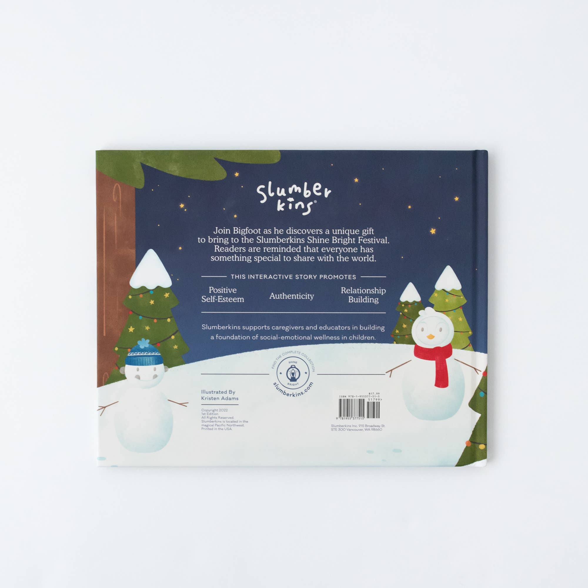 Slumberkins Inc. - Wholesale Stuffed/Plush Toy - Kids & Baby - Shine Bright Ibex Plush Snuggler + Holiday Book Set6