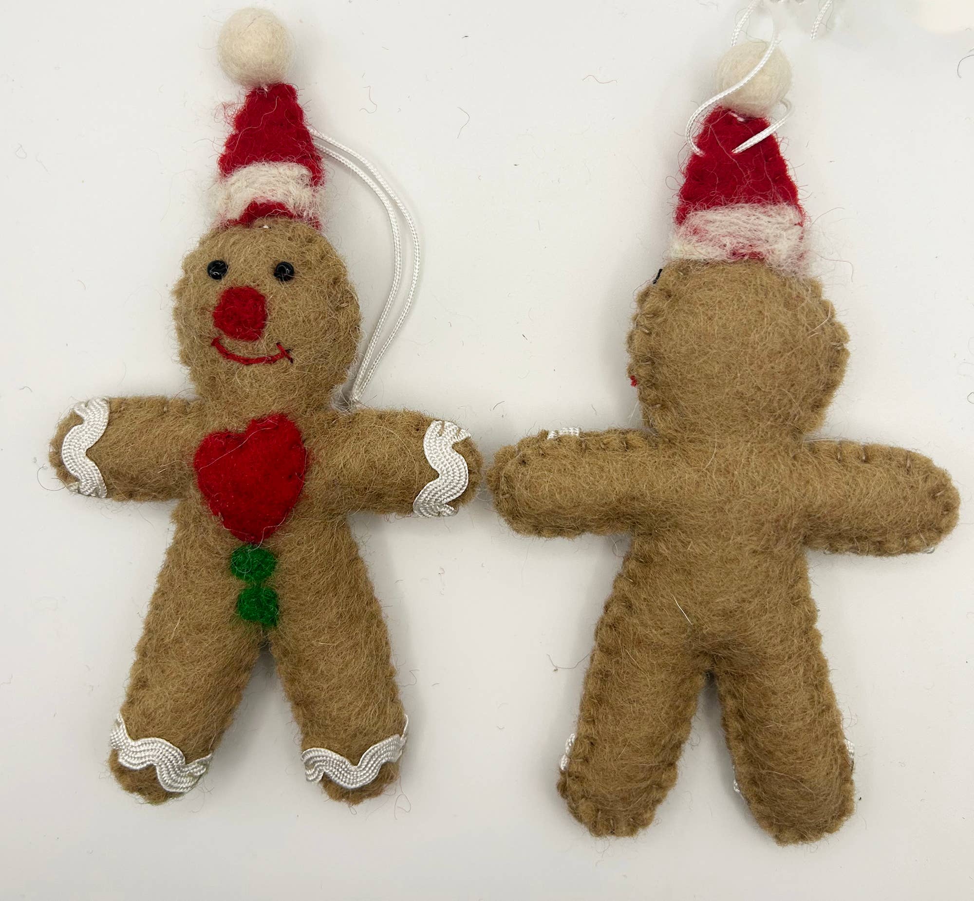 cerruti home – Ornamento por atacado – Ornamento de lã feltrada artesanal de gengibre “biscoito”4