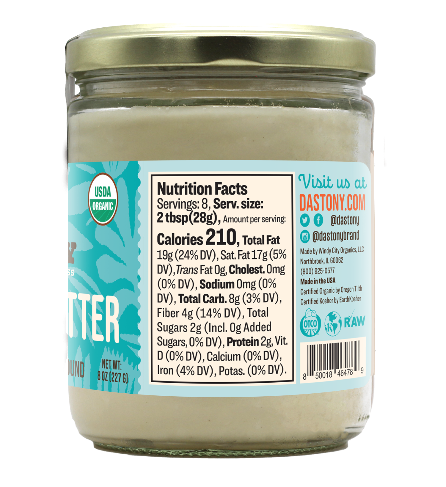 Windy City Organics – Großhandel Nussbutter – Bio-Roh-Kokosnussbutter - 16 oz3