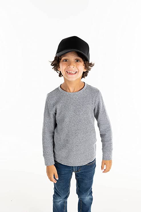 Funky Junque - Vente Chapeau – enfant - Casquette camionneur en mousse pour enfants - noire3