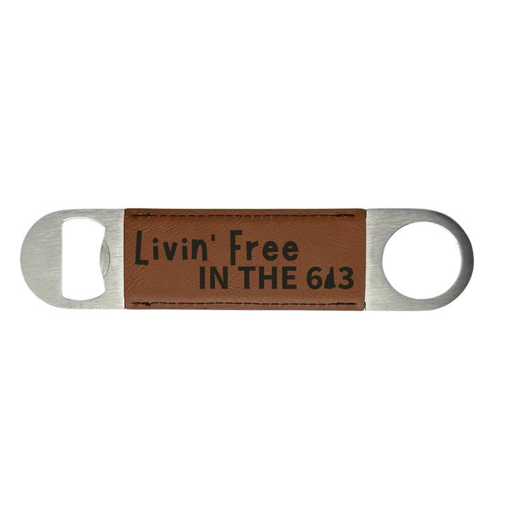Livin' Free in the 603 Bottle Opener – Stainless Steel for wholesale by Maple and Holly