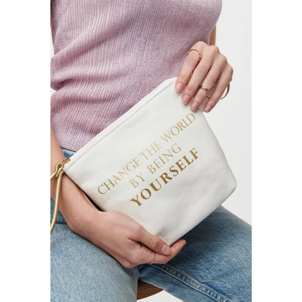 Urban Expressions - Wholesale Makeup/Cosmetic Bag - Printed Canvas Wristlet Cosmetic Make Up Bag Pouch4