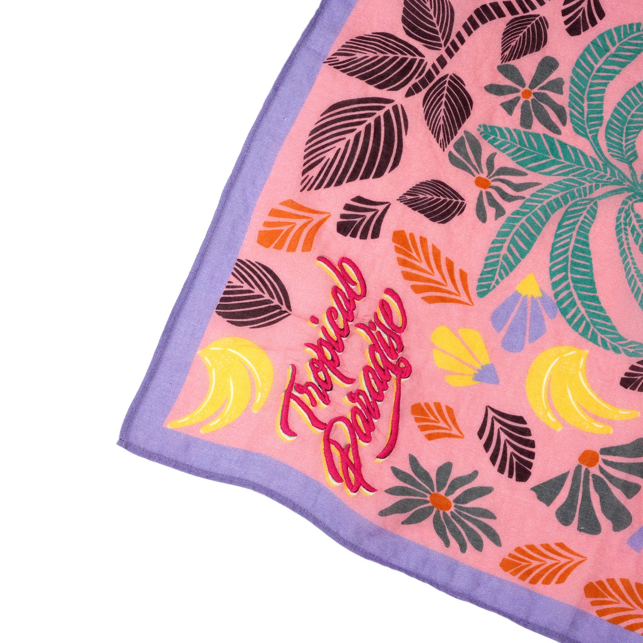 Rosa Bandana in Cotone Tropical Paradise - Margherita Rosa in vendita all'ingrosso su Faire3