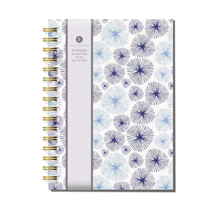 Cuaderno de Alambre B5 Relleno de Calcetín de Navidad 2025 Azul para venta al por mayor de The Great British Card Company (GBCC) Ltd
