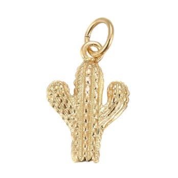 Goldener Cactus Cutie Charm für den Großhandel von The Charm Bar Company