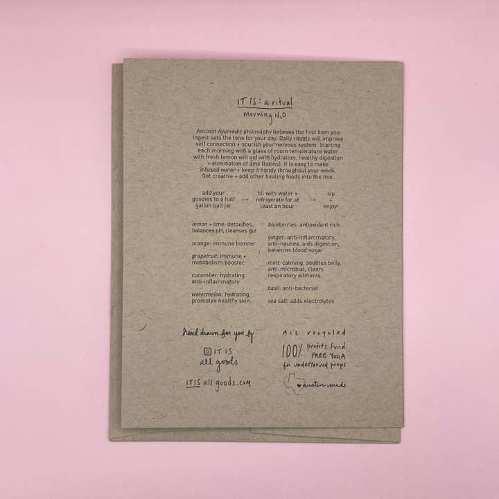 IT IS: All Goods - Wholesale Love Card - Main Squeeze | Blank Greeting Card1