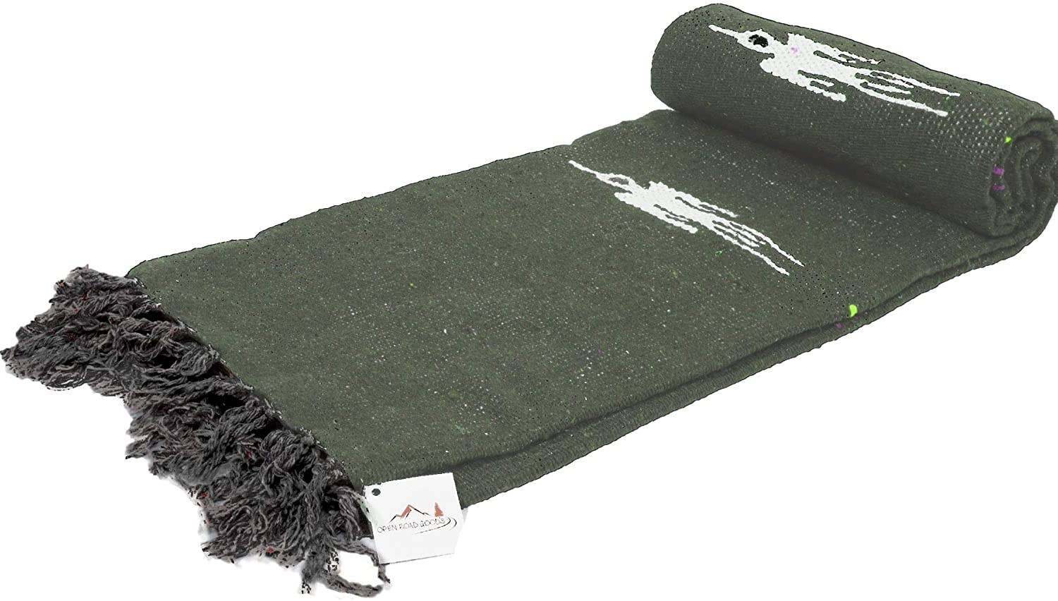 West Path - Wholesale Throw Blanket - Olive Green Baja Thunderbird Blanket1