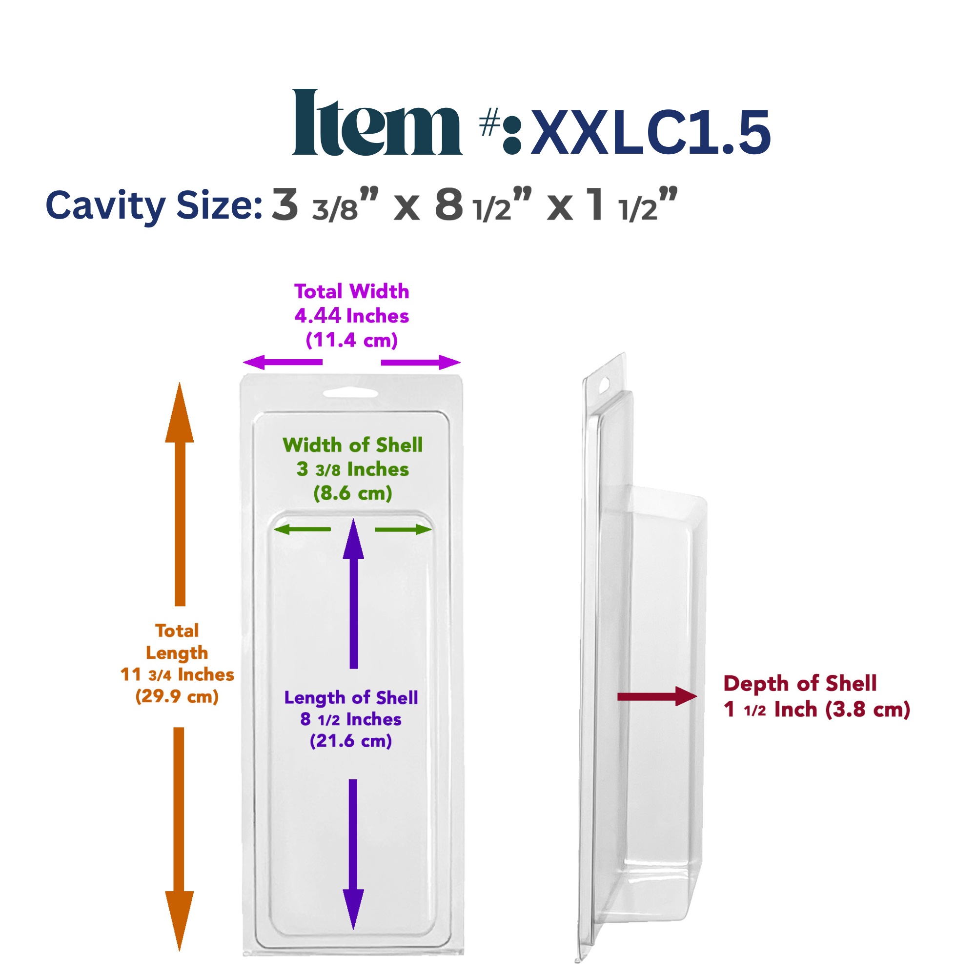 Vici Pack - Wholesale Retailer Display - Beauty & Wellness - Retail Display Clear Blister Packaging, Set of 25 18