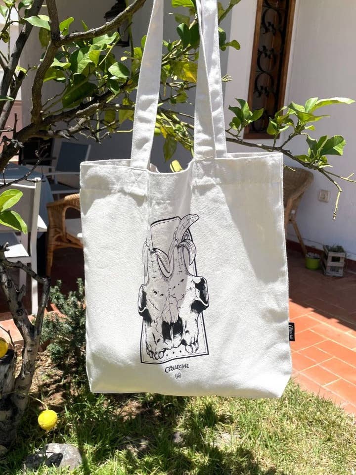 Goat Skull Mulepose - Naturlig for engroshandel hos The Collective Way