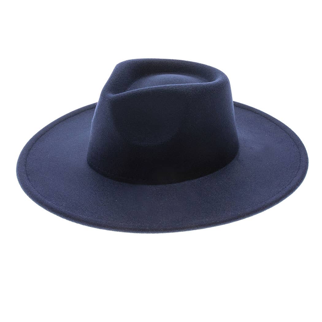 AdornWise – wholesale Fedora - Unisex – Vegan Felt Rancher Fedora Hat with Wide Brim17
