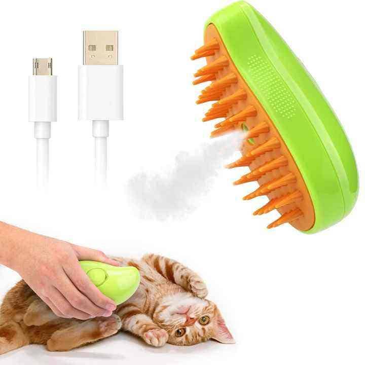 VIGOR – wholesale Pet brush – Cat/dog – Self Cleaning Cat Steamy Brush for Massage Grooming Removing4