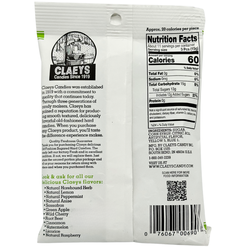 Martin's Country Store LLC - Wholesale Boiled sweets - Sanded Drops- Green Apple 24/6oz2