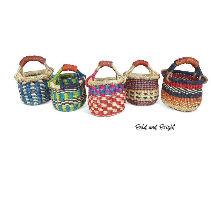 Ti-a Woven Goods - Wholesale Gift Bag - Mini Basket / Gratitude1
