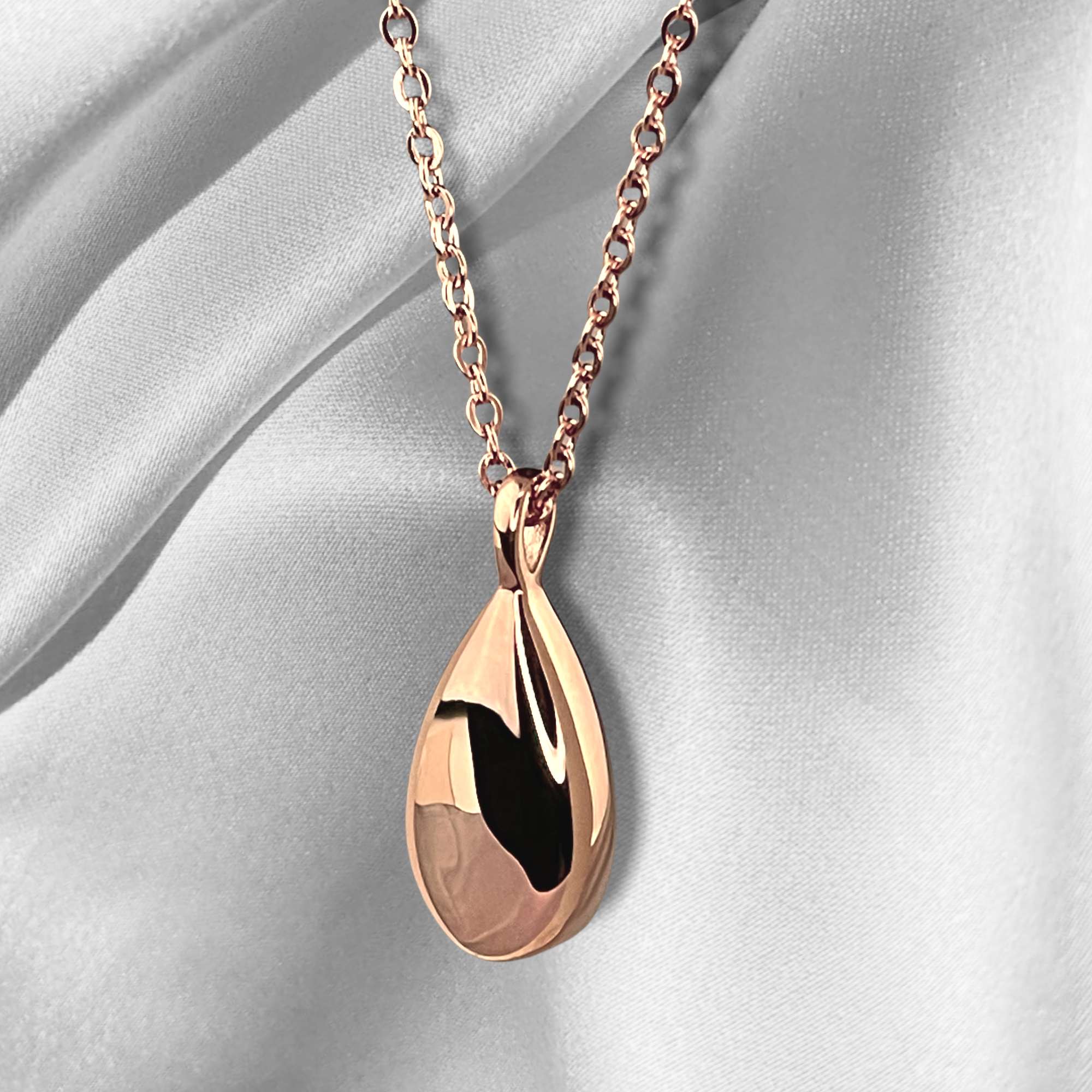 MadamLili - Wholesale Pendant/Charm Necklace - Urn ash cremation rose gold stainless steel necklace13