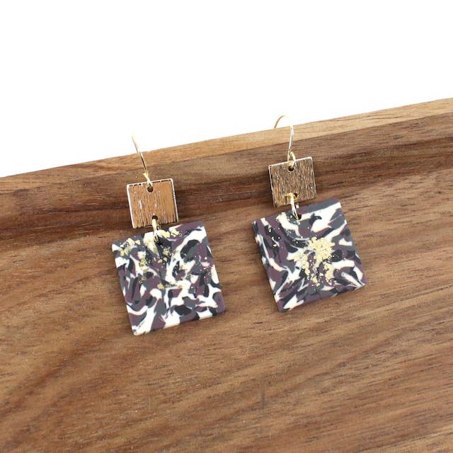 Pretty Persuasions - Wholesale Dangle Earrings - E24050 Rubber Print Earrings