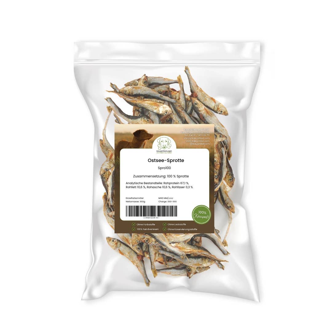 Kauartikel.com GmbH - Wholesale Hondenbot/Rawhide - Hond - Baltische sprot zonder conserveermiddelen als hondensnack1