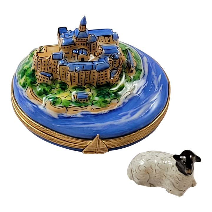 Mont Saint-Michel avec agneau amovible pour la vente par Rochard