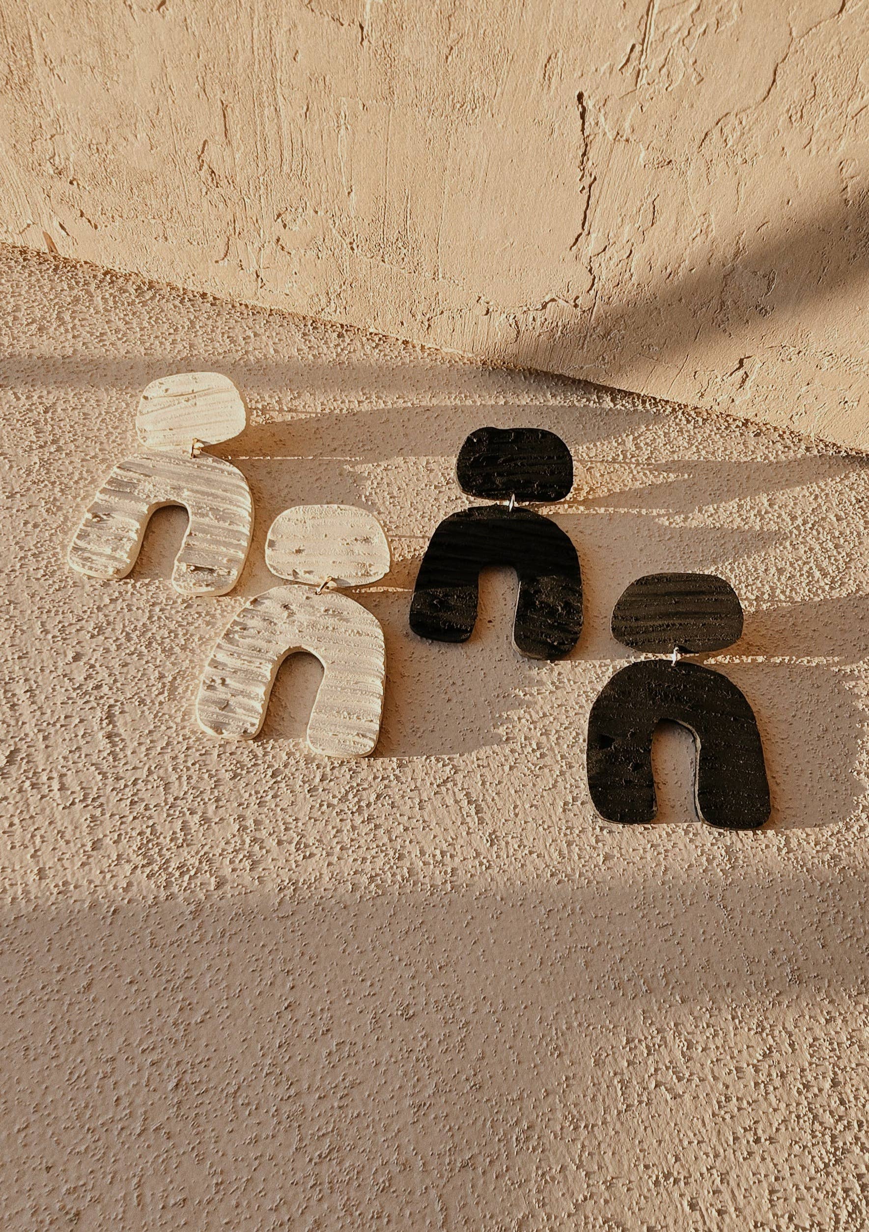 Textured Lines | Polymer Clay Earrings | Minimal Earrings for wholesale by That Clay Girl Co.