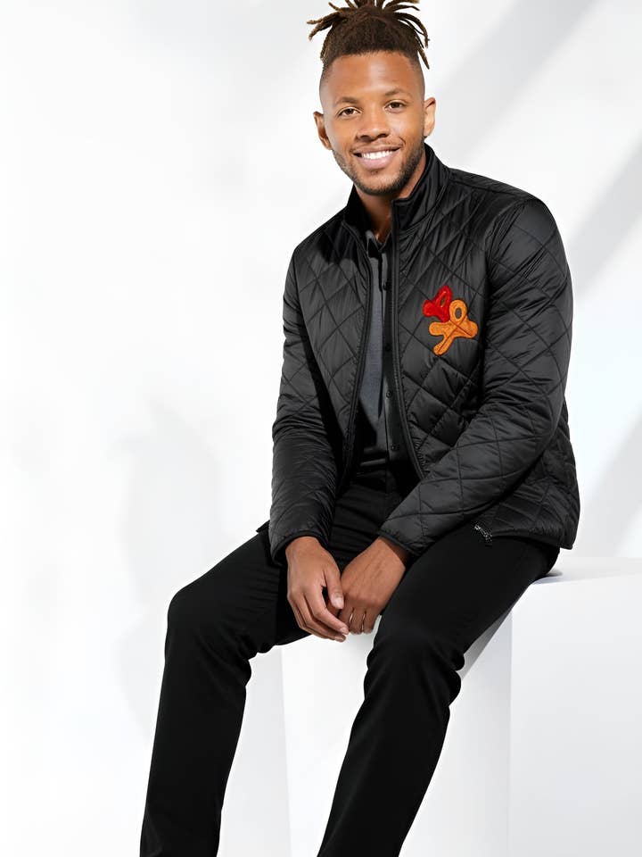 MAPA x Javier Marten - Kunstzinnige Gewatteerde Jas met Rits voor wholesale door MAPA