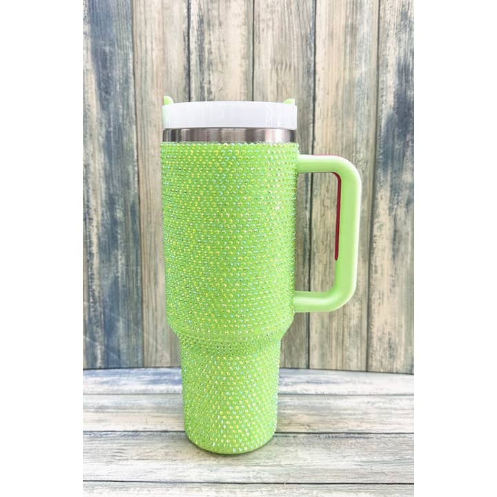 DESHENG ENTERPRISE โ wholesale Insulated mug/tumbler โ RHINESTONE STAINLESS STEEL TUMBLERS 40oz 4
