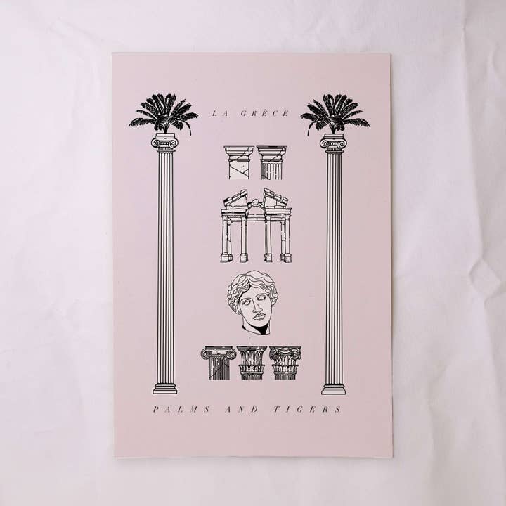 La Grèce Imprimer pour la vente par Palms and Tigers