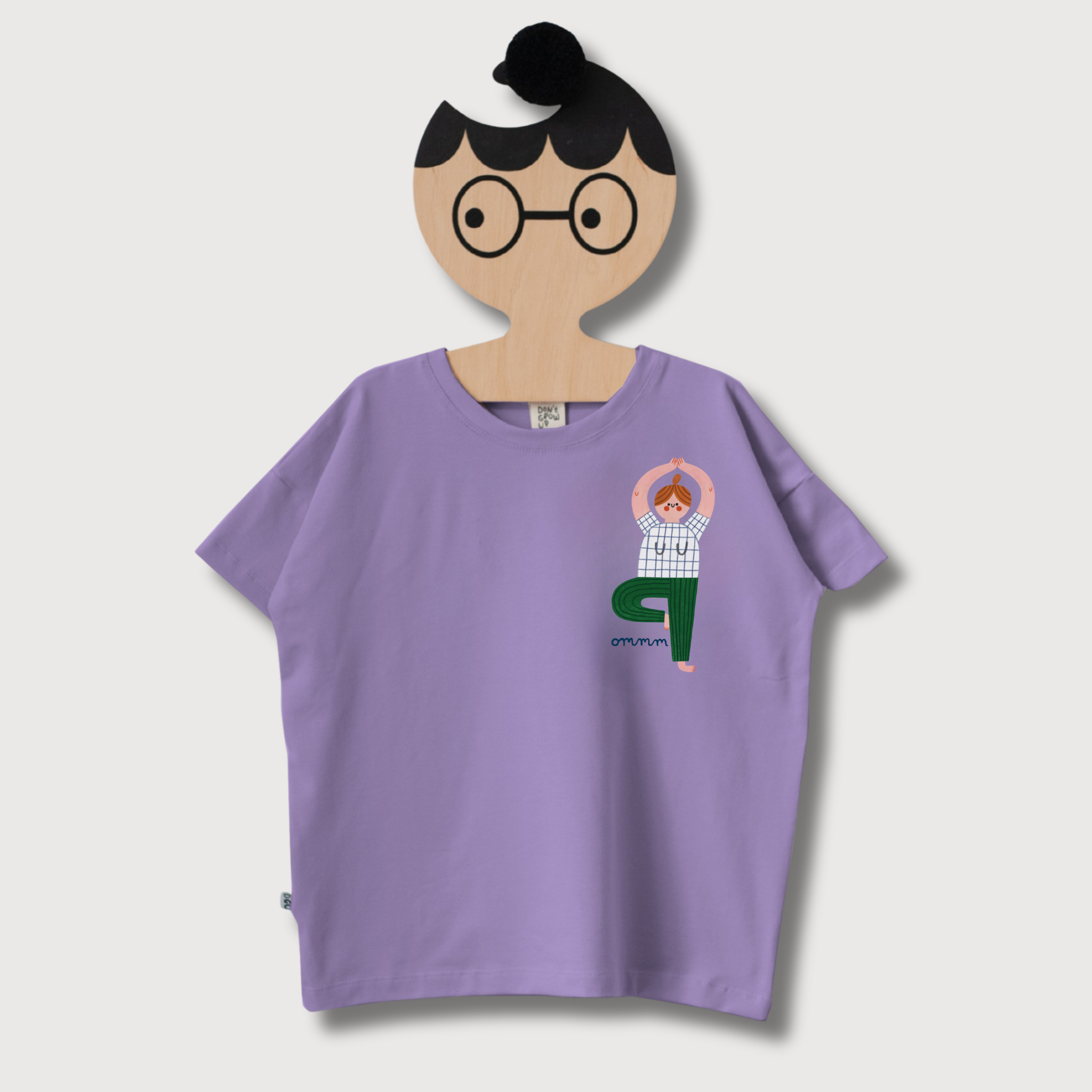 Dont Grow Up - Wholesale T-Shirt - Women's - YOGA ON PURPLE - ADULT T-SHIRT (PRODUCTION APPROX. 14 DAYS)0