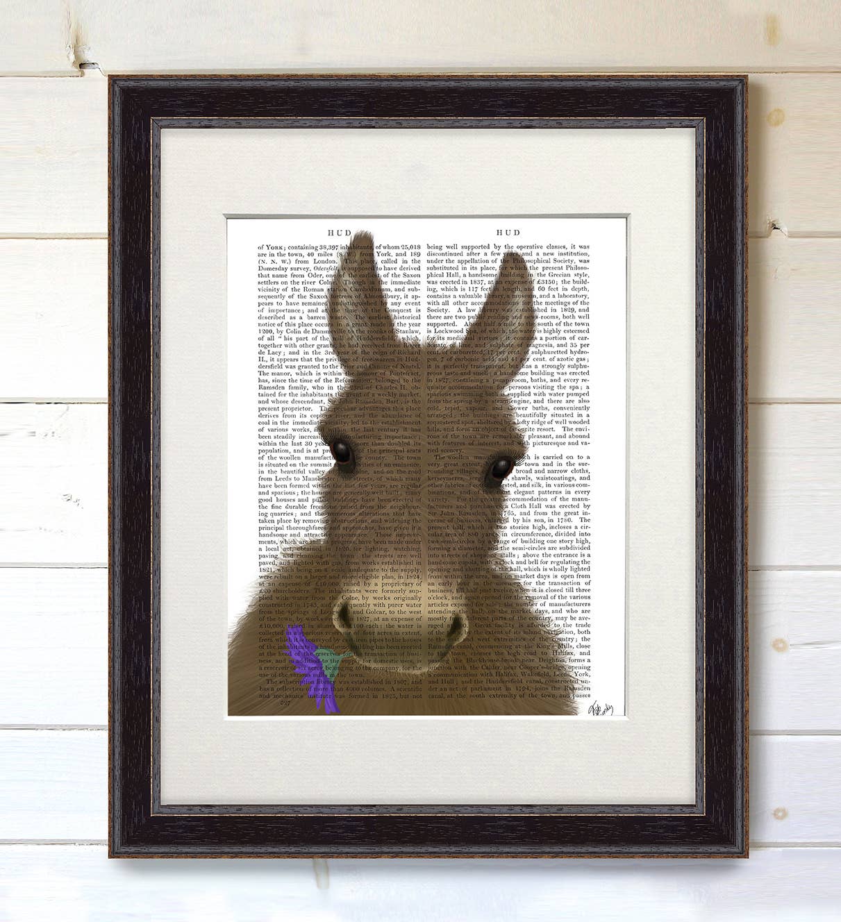 FabFunky Ltd - Wholesale Art Print - Donkey Purple Flower, book print / Art Print / Wall Art4