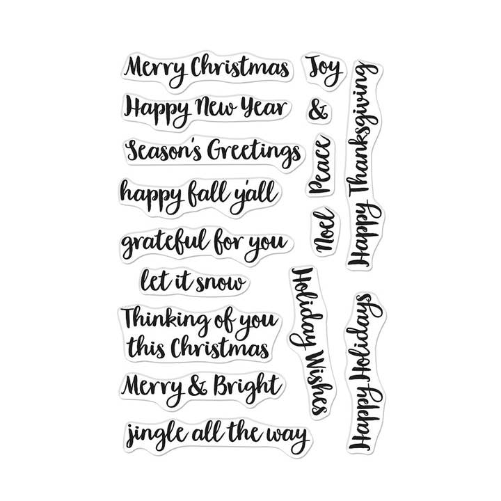 Hero Arts Holiday Season Messages Clear Stamps for wholesale by Hero Arts + Spellbinders Wholesale