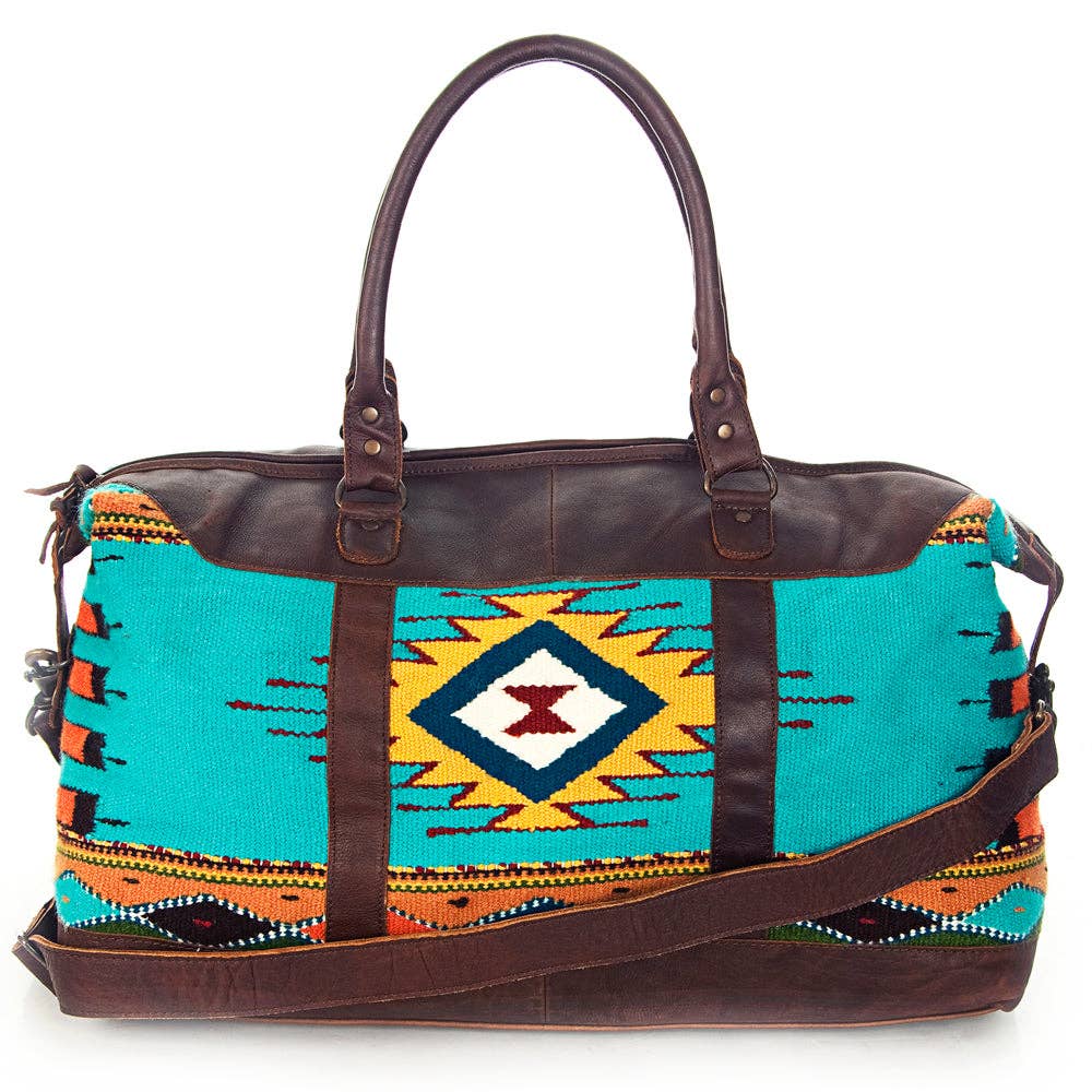 LS Western - Vente Sac de voyage – femme - Sac de voyage en laine et cuir du sud-ouest LC-ADBG460 Sac de selle tissé à la main17